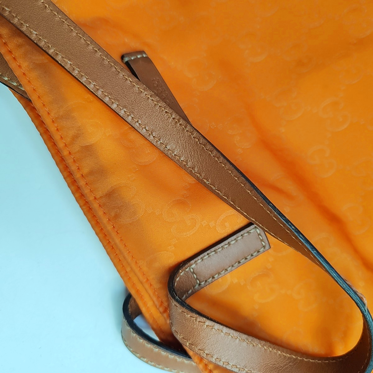 GUCCI Tote bag Orange Fabric Monogrammed Handbag Single Shoulder Bag-(SKU)-945893652