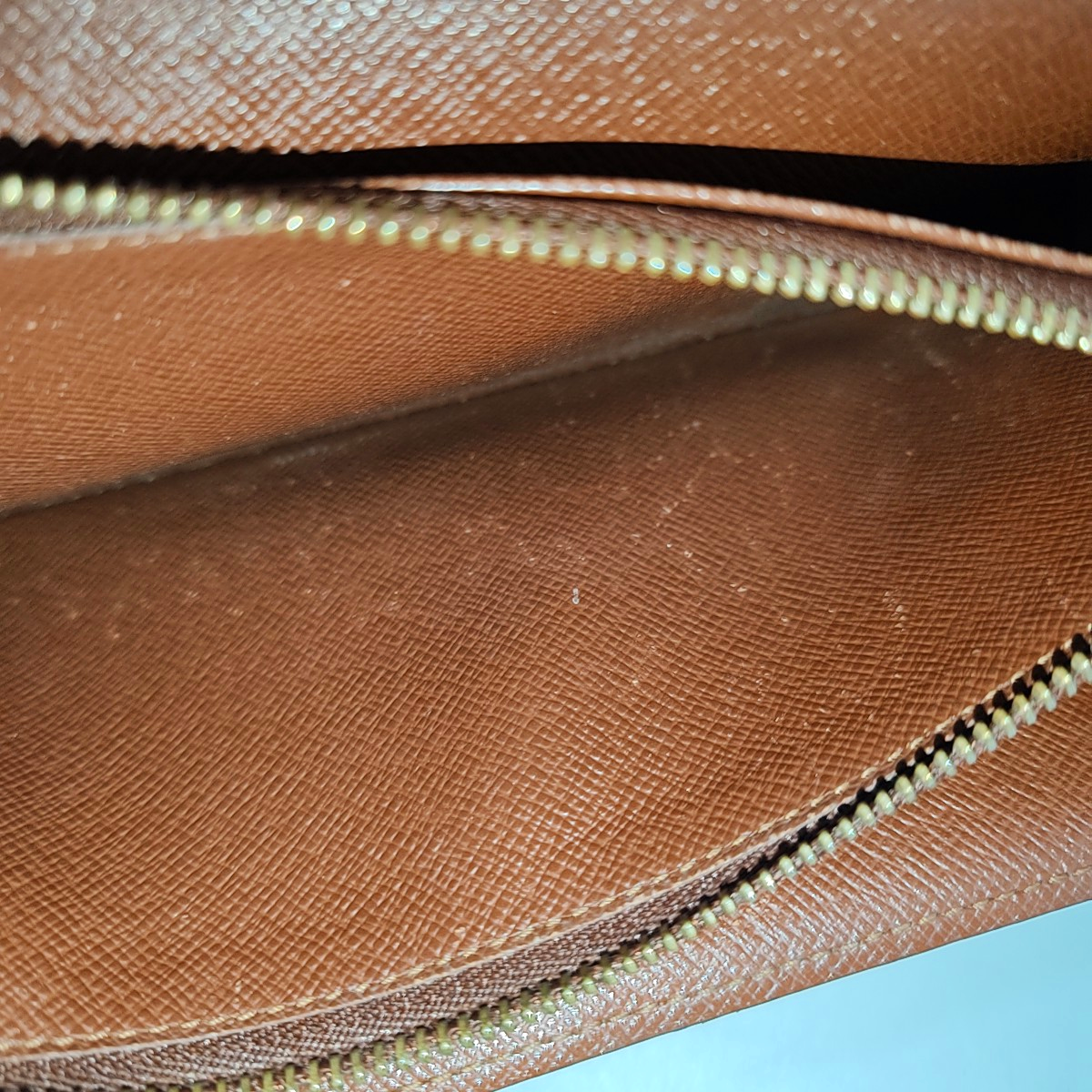 LOUIS VUITTON PORTE MONNAIE Large size Brown coated canvas vintage wallet Golden hardware-(SKU)-944949286