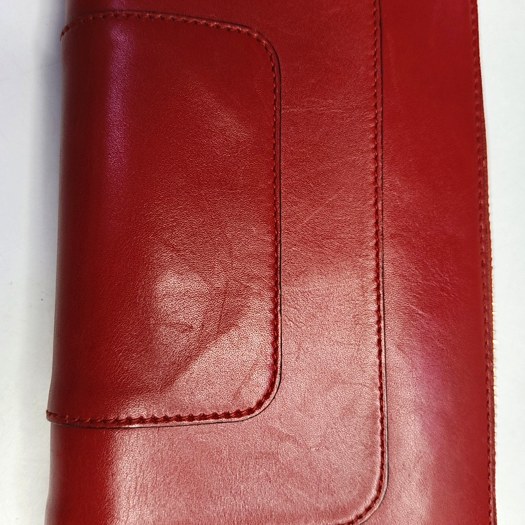 BVLGARI SERPENTI FOREVER Red Cowhide Snake Head Snake Head Wallet Gold Black White Green Hardware-(SKU)-958628798