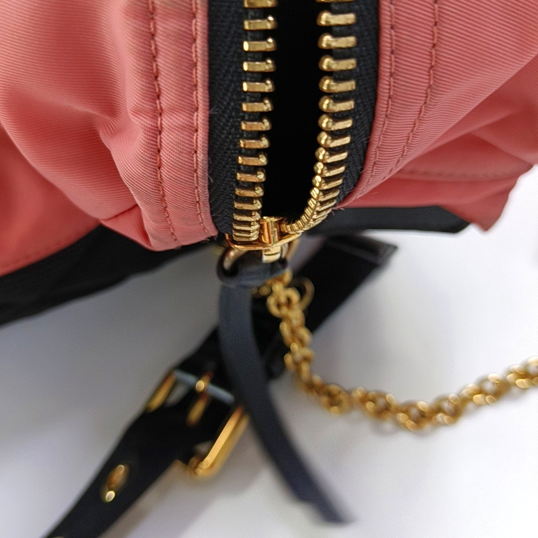 BURBERRY The Rucksack Medium size Pink Nylon Backpack Golden hardware-(SKU)-955860054