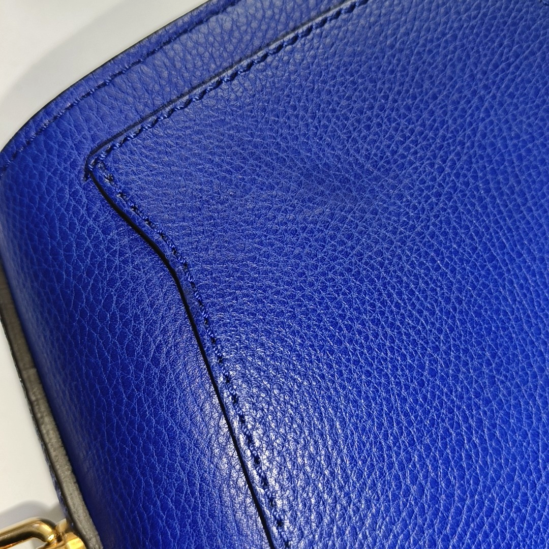 Chloé Nile Blue Cowhide Single Shoulder Bag Sling Bag Tote Golden hardware Removable shoulder strap-(SKU)-942720011