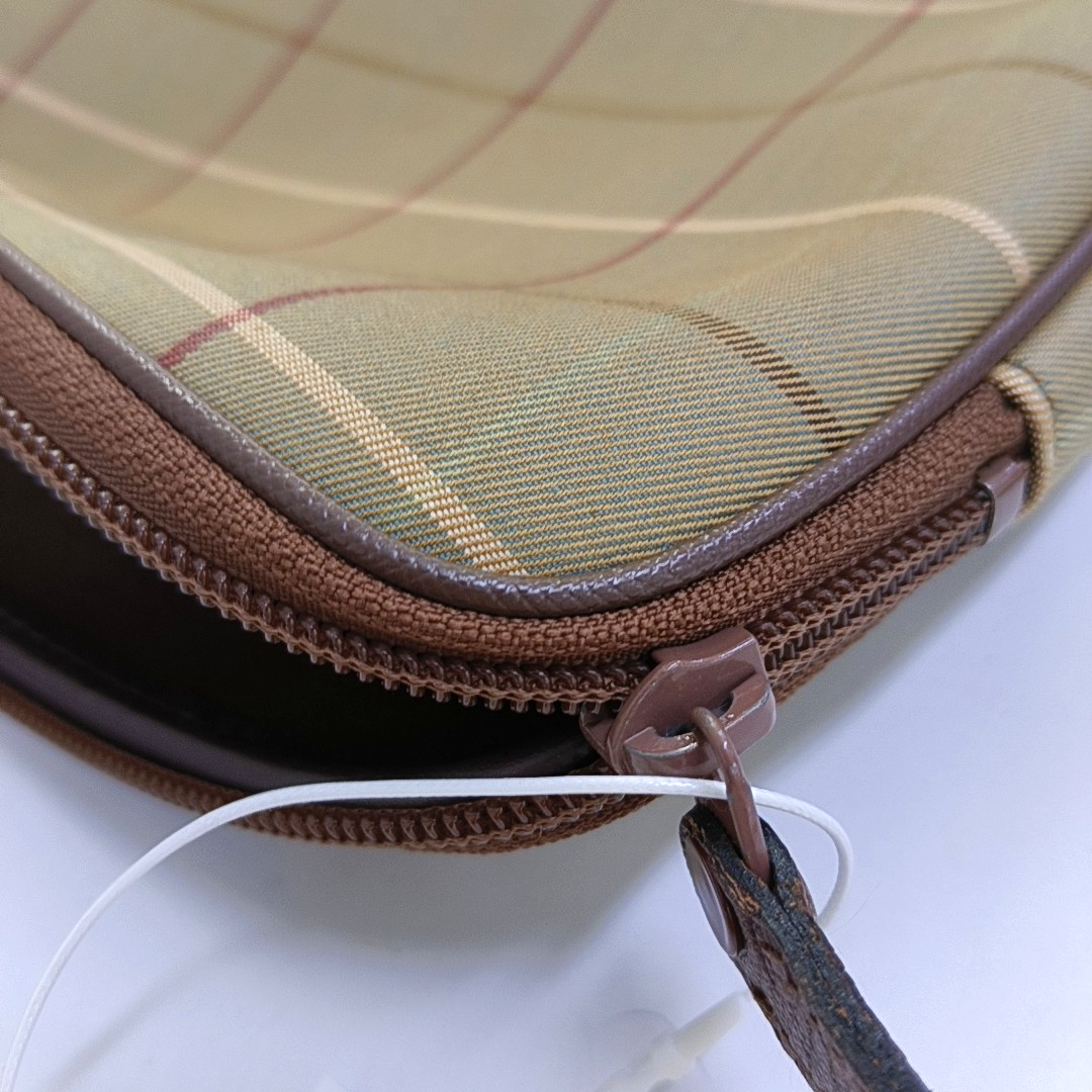 BURBERRY Khaki Canvas Handbag Brown Hardware-(SKU)-954910626