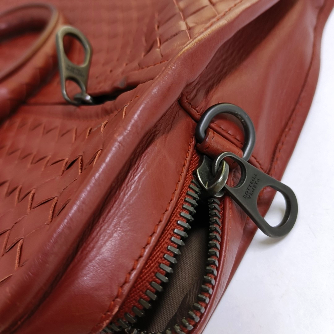 BOTTEGA VENETA Red Cowhide Tote Bag Black hardware-(SKU)-946395662