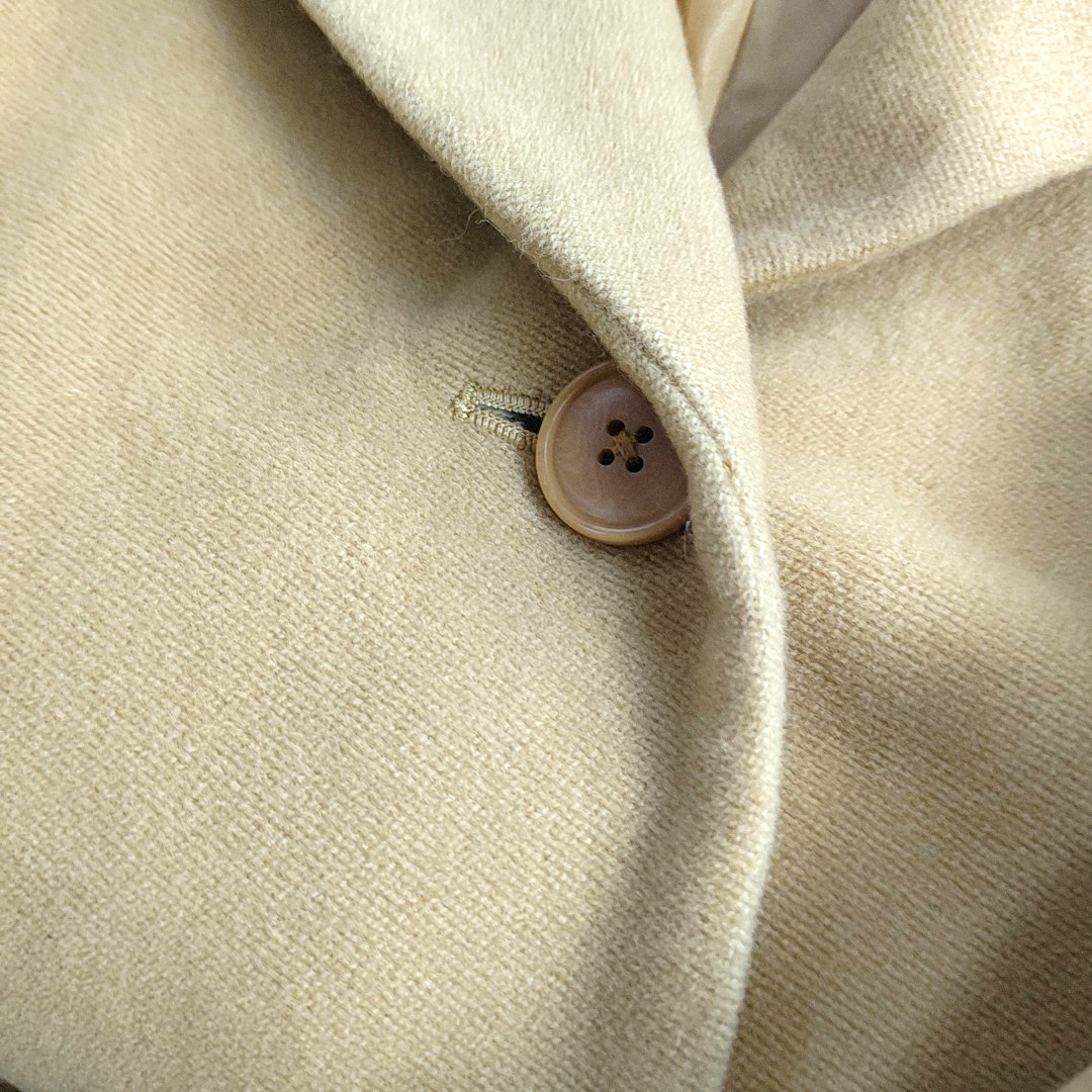 Chloé Lcode Autumn and Spring Yellow Wool Ladies Long Coat-(SKU)-14437188
