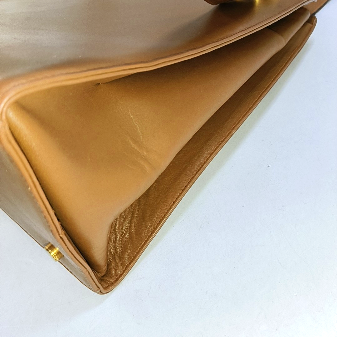 FERRAGAMO Tote bag Brown Cowhide Single Shoulder Bag Tote Golden hardware-(SKU)-941975755