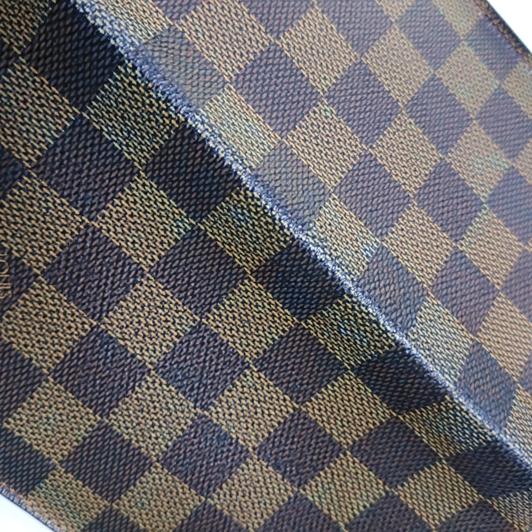 LOUIS VUITTON BRAZZA Brown Coated Canvas Checkered Wallet-(SKU)-956603355