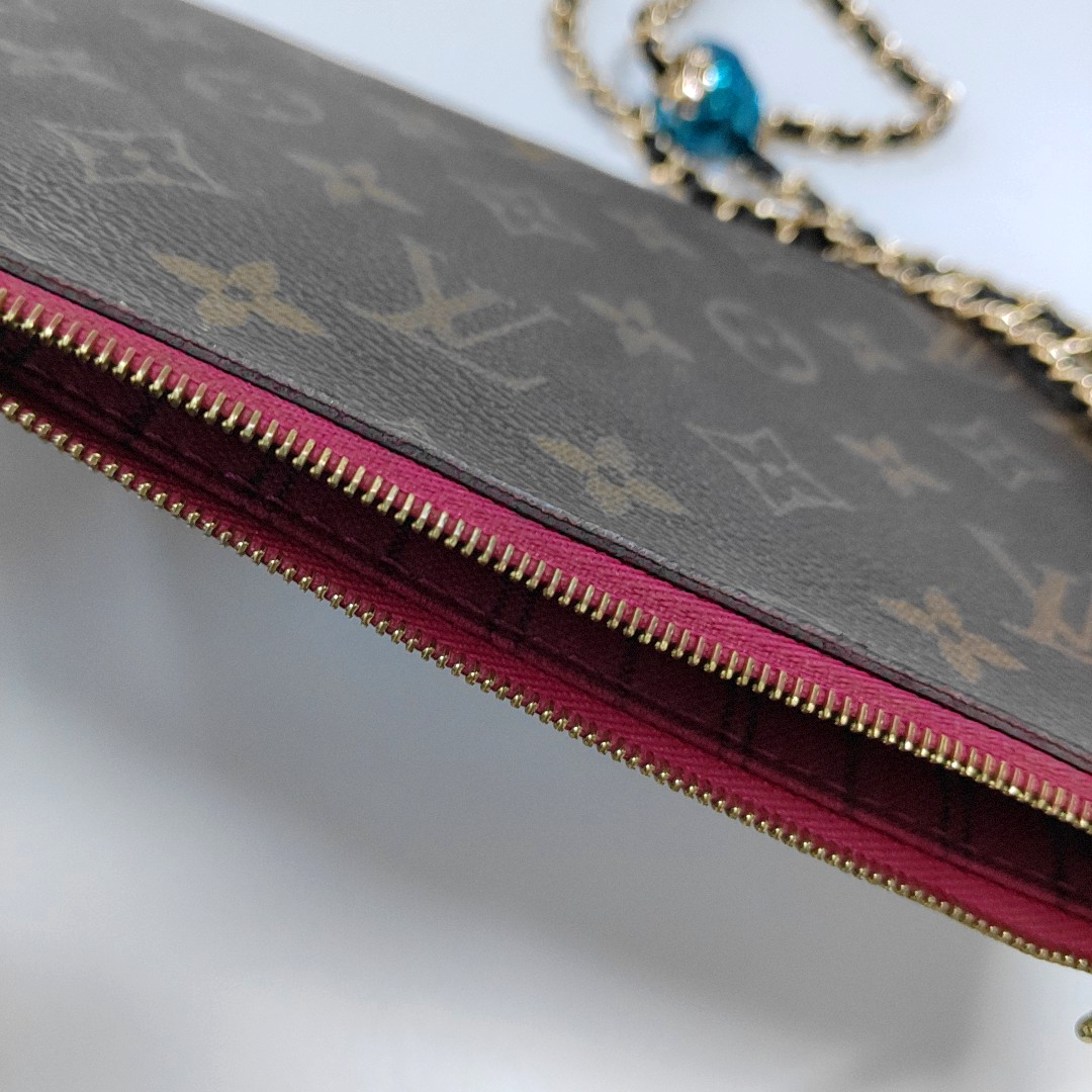 LOUIS VUITTON NEVERFULL Dark Brown Coated Canvas Monogrammed Shopping Bag Handbag Golden hardware-(SKU)-959999786