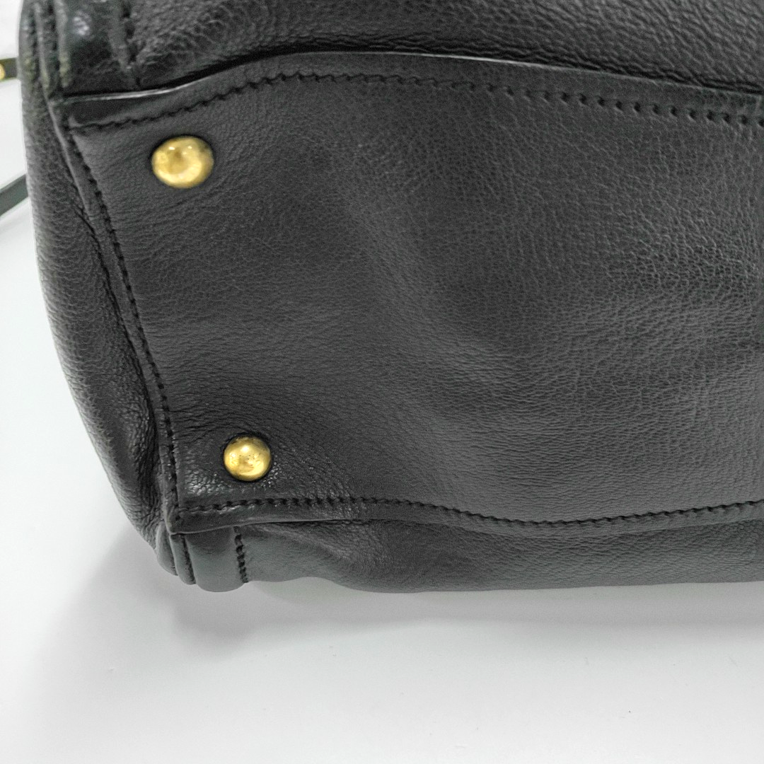 Miu Miu Tote bag Black Cowhide Textured Single Shoulder Bag Tote Golden hardware Removable shoulder strap-(SKU)-955830473