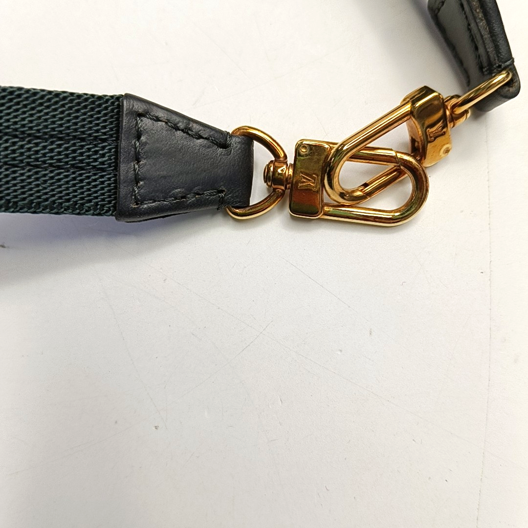 LOUIS VUITTON FRANCOISE Blue Canvas Monogram Single Shoulder Bag Handbag Golden hardware Removable shoulder strap-(SKU)-949164119