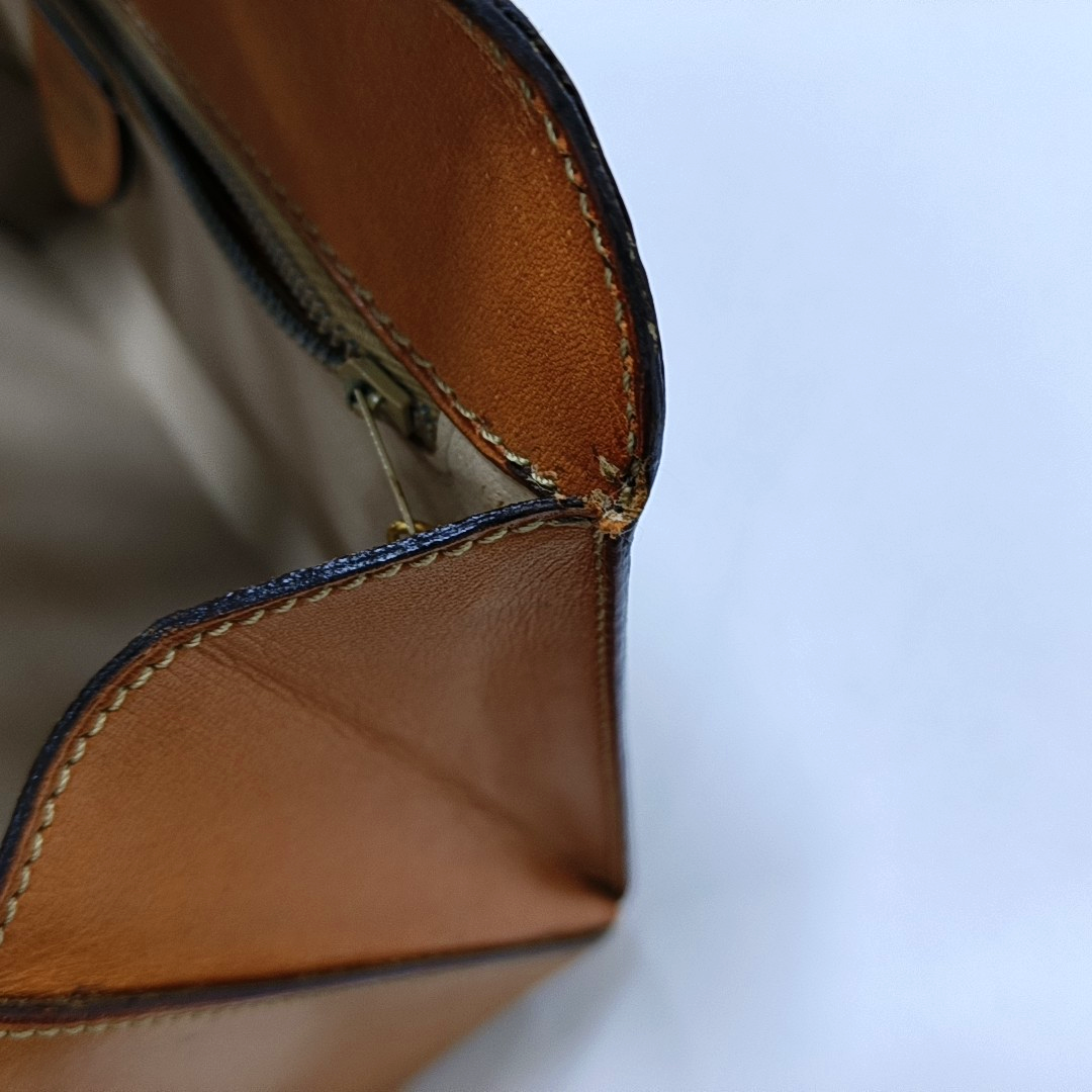 CELINE Brown Coated Canvas Triumph Tote Bag Golden hardware-(SKU)-959942823