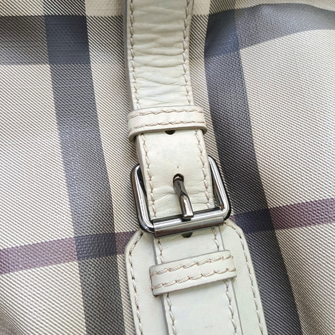 BURBERRY Northfield Small size Grey Coated Canvas Military Horse Pattern Shoulder Bag Ruthenium color hardware Removable shoulder strap-(SKU)-949857384