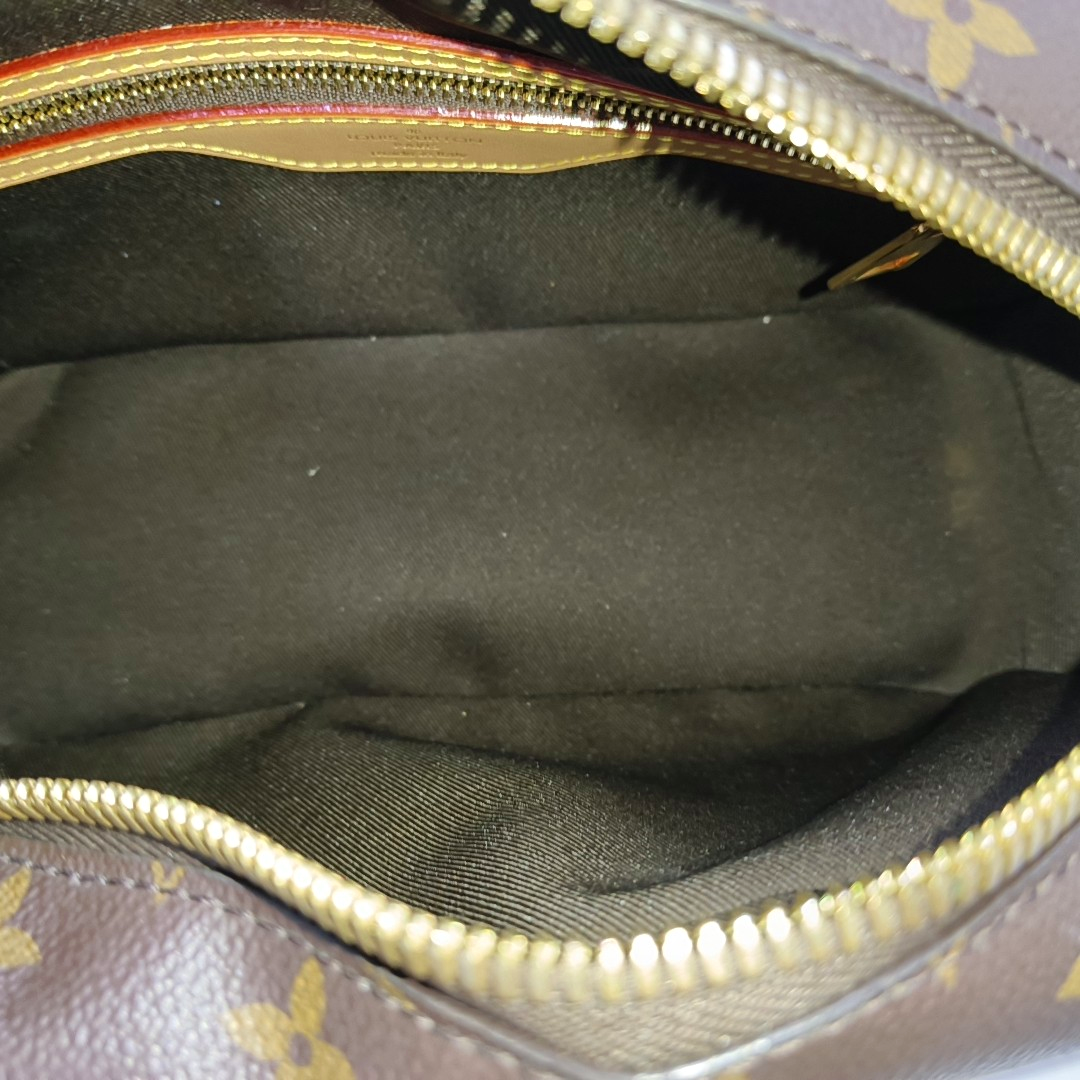 LOUIS VUITTON CITE Brown Coated Canvas Monogram Single Shoulder Bag Handbag with Gold Hardware-(SKU)-961060465