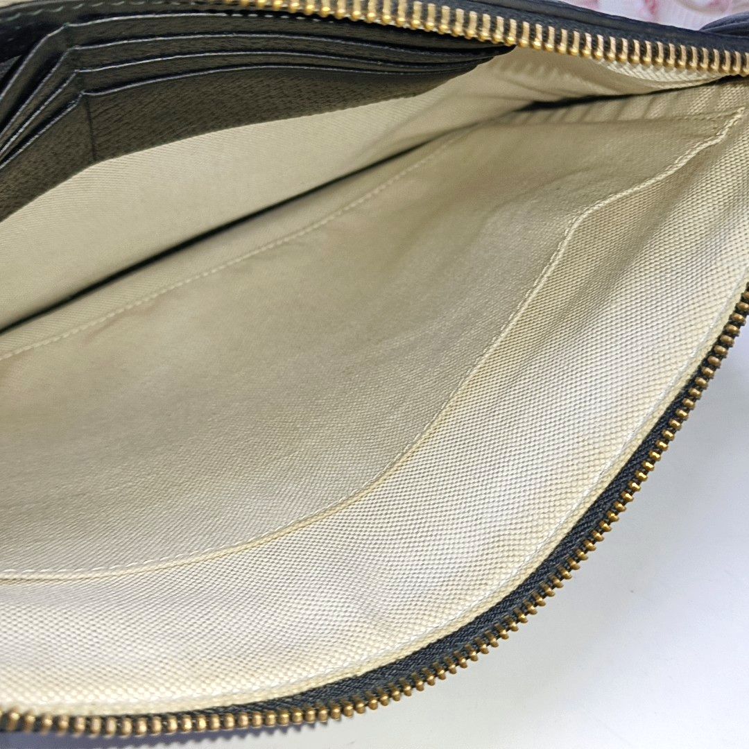 GUCCI Bee Web Black Cowhide Printed Bee Handbag Handbag Crossbody Golden hardware-(SKU)-949397930
