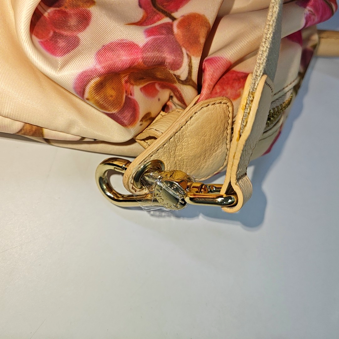 FURLA Beige fabric printed single shoulder bag Rose Gold Hardware Removable shoulder strap-(SKU)-940524679
