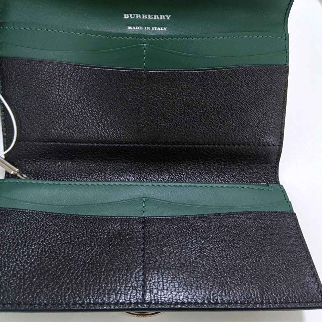 BURBERRY D-Ring Black Cowhide Wallet-(SKU)-958091662