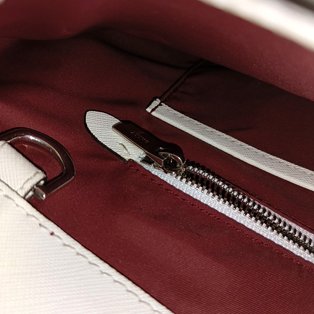 BALLY Tote bag White Cowhide Single Shoulder Bag Tote Silver Hardware shoulder straps-(SKU)-939934719