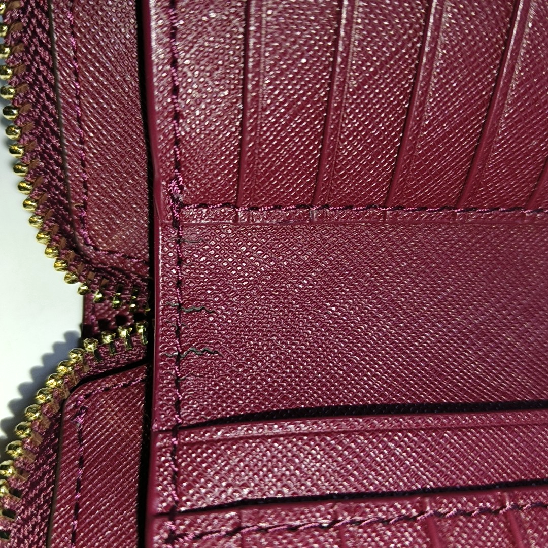 TORY BURCH York Burgundy leather wallet Golden hardware-(SKU)-941857732