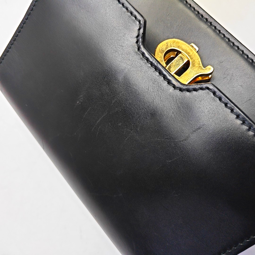 BURBERRY TB mini Black Cowhide Clutch腰包/胸包 Golden hardware-(SKU)-948383912