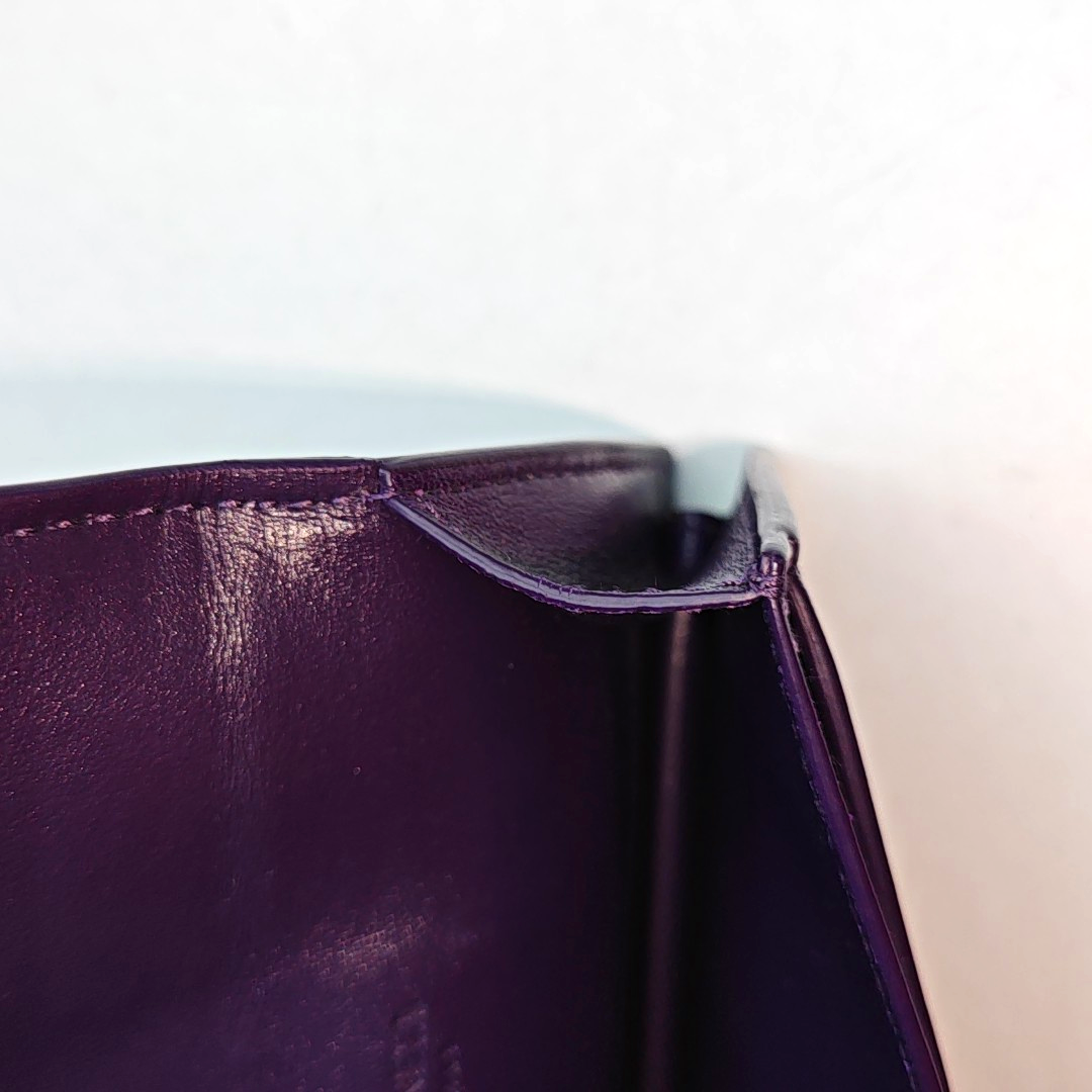 BOTTEGA VENETA Purple Cowhide Wallet-(SKU)-958679200