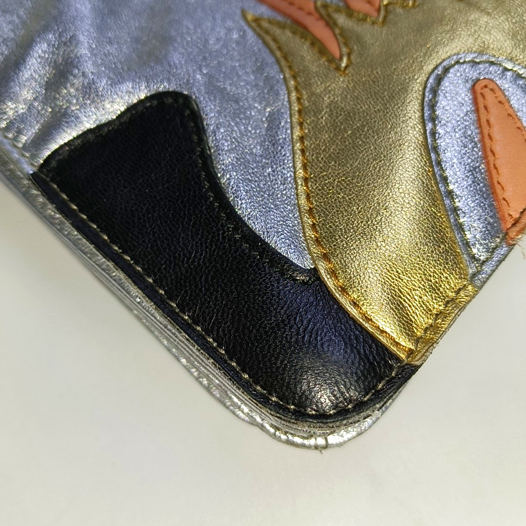 Miu Miu Silver leather patched crossbody bag Silver Hardware Removable shoulder strap-(SKU)-936787329