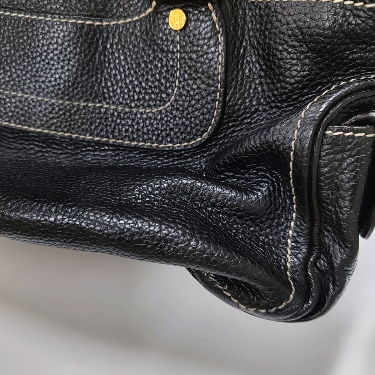 CELINE Tote bag Brown Cowhide Handbag Golden hardware-(SKU)-946083978