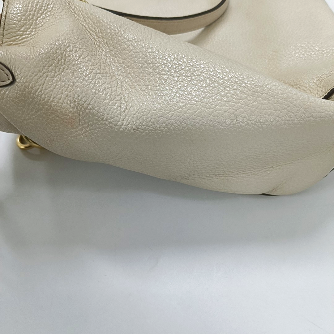 COACH KELSEY White Cowhide Single Shoulder Bag Crossbody Handbag Golden hardware Removable shoulder strap-(SKU)-14505078
