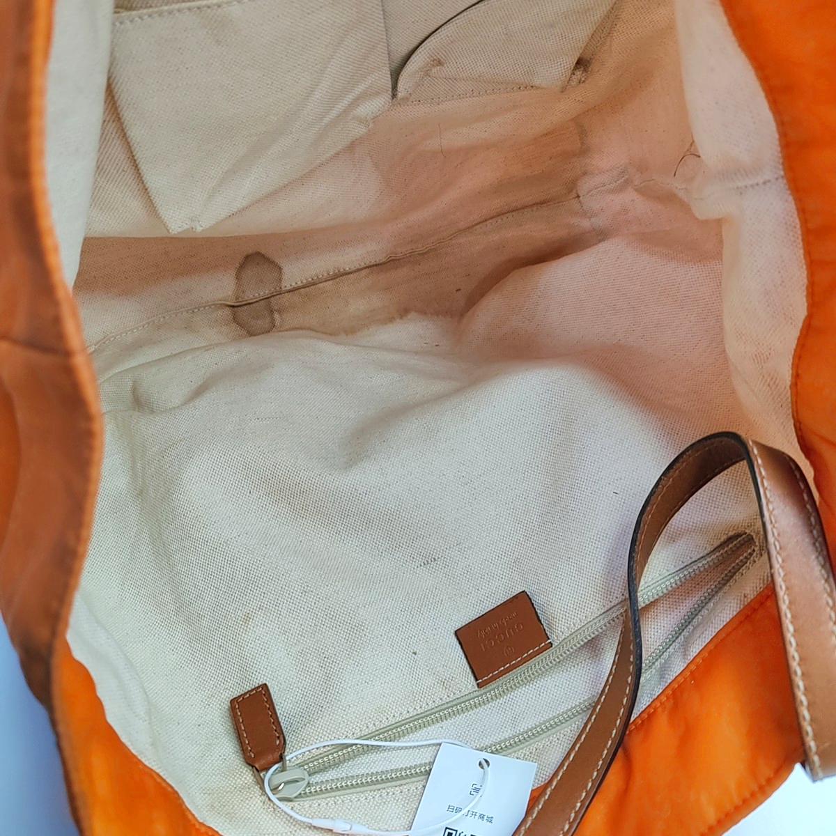 GUCCI Tote bag Orange Fabric Monogrammed Handbag Single Shoulder Bag-(SKU)-945893652