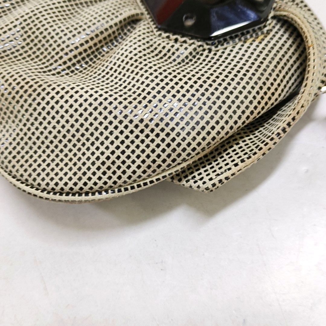 FENDI Gray Suede Handbag Silver Hardware-(SKU)-950362513