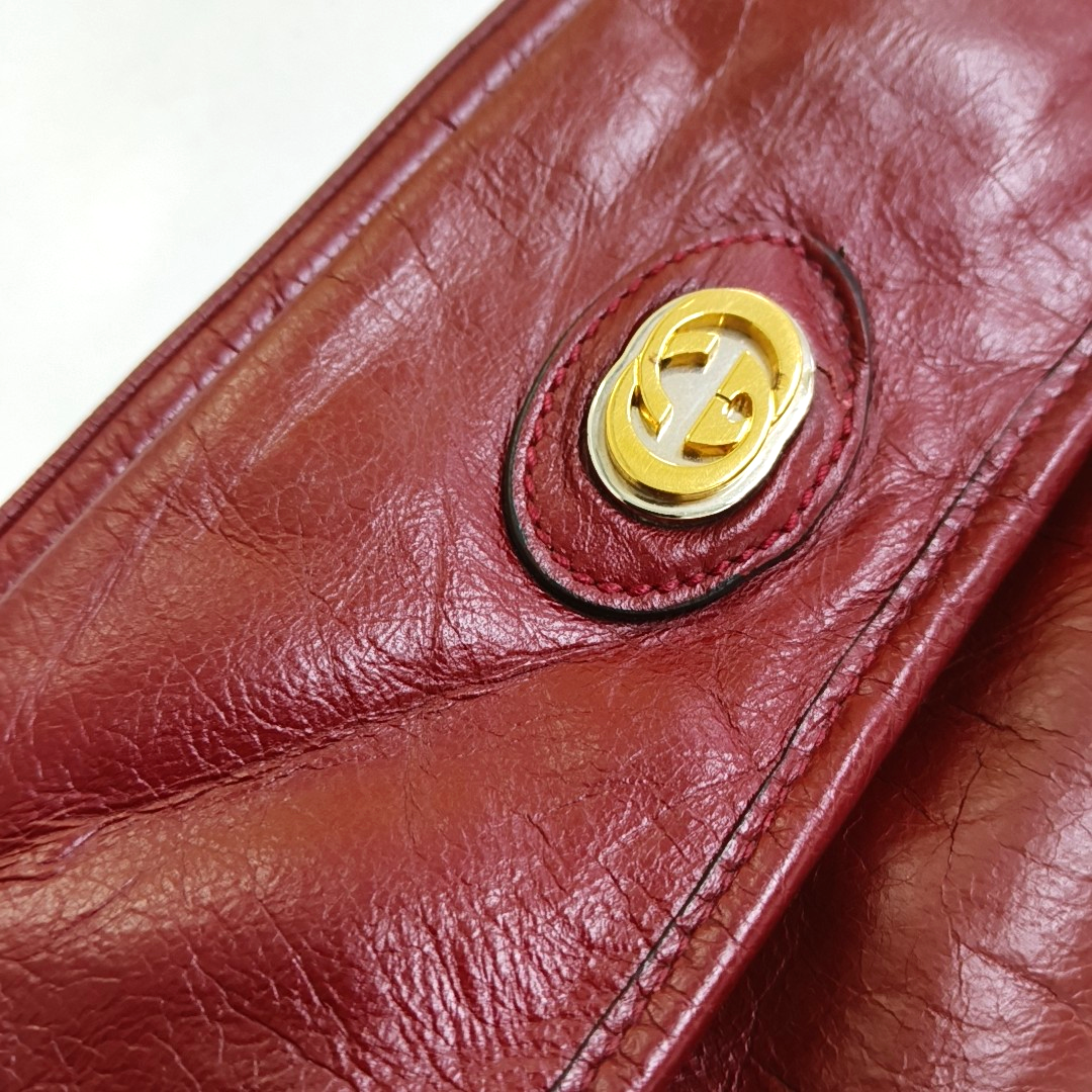 GUCCI 红色牛皮腰包腰包/胸包 Silver Hardware-(SKU)-958872084