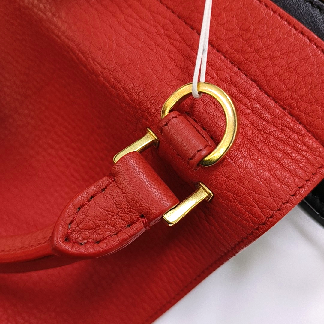 CELINE TRAPEZE Small size Multicolor Cowhide Swing Bag Single Shoulder Bag Handbag Golden hardware Removable shoulder strap-(SKU)-958711206