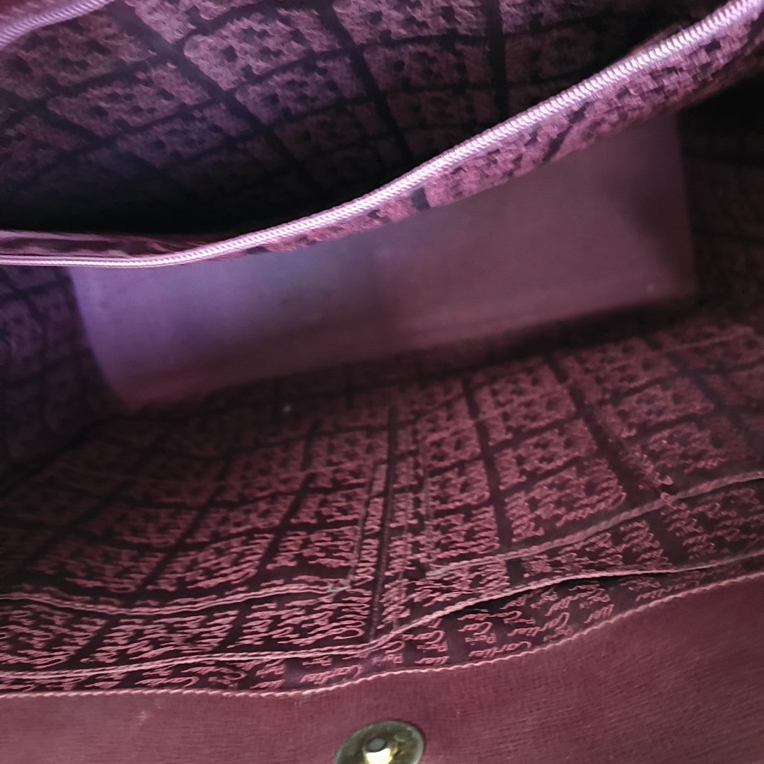 Cartier Tote bag Burgundy Cowhide Studs Shoulder Bag Handbag Golden hardware-(SKU)-12225119