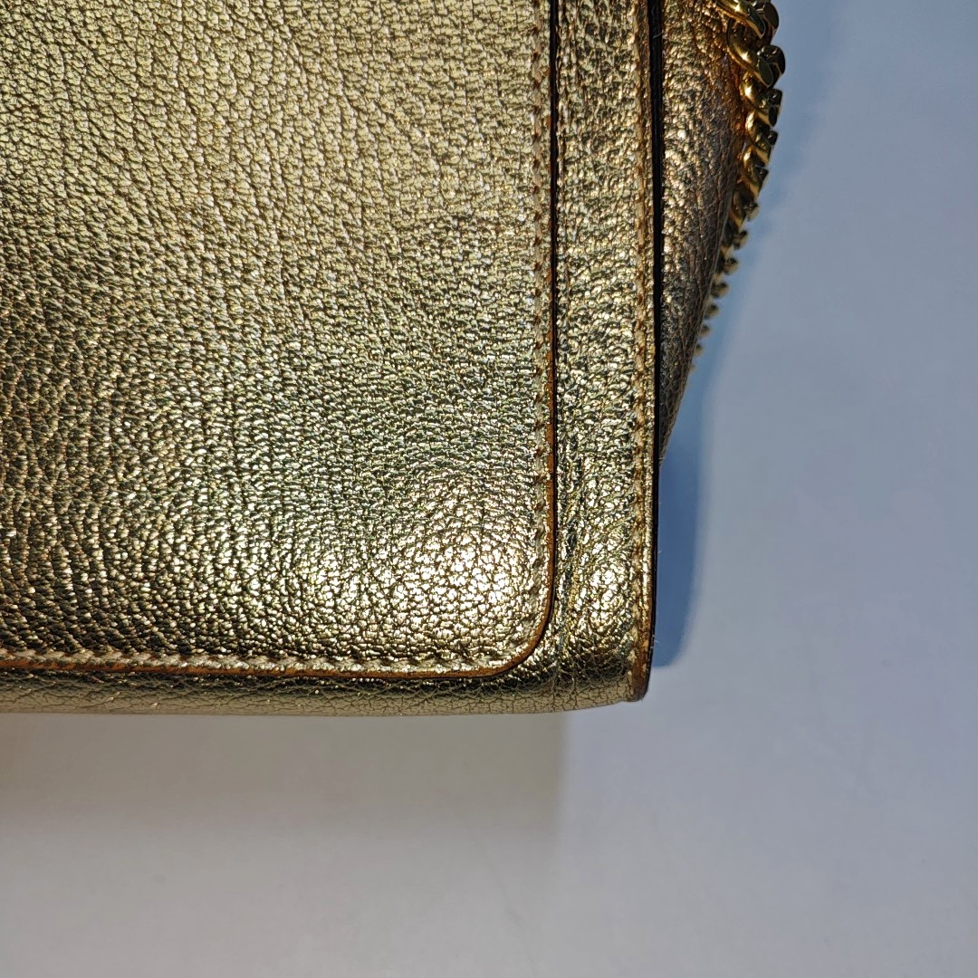 Chloé Elle Golden Leather Shoulder Bag, Crossbody Bag Golden hardware Removable shoulder strap-(SKU)-936942070