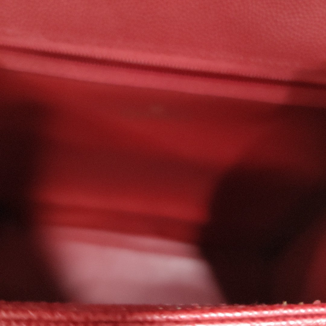 GIVENCHY Red Cowhide Tote Bag Golden hardware-(SKU)-11907280