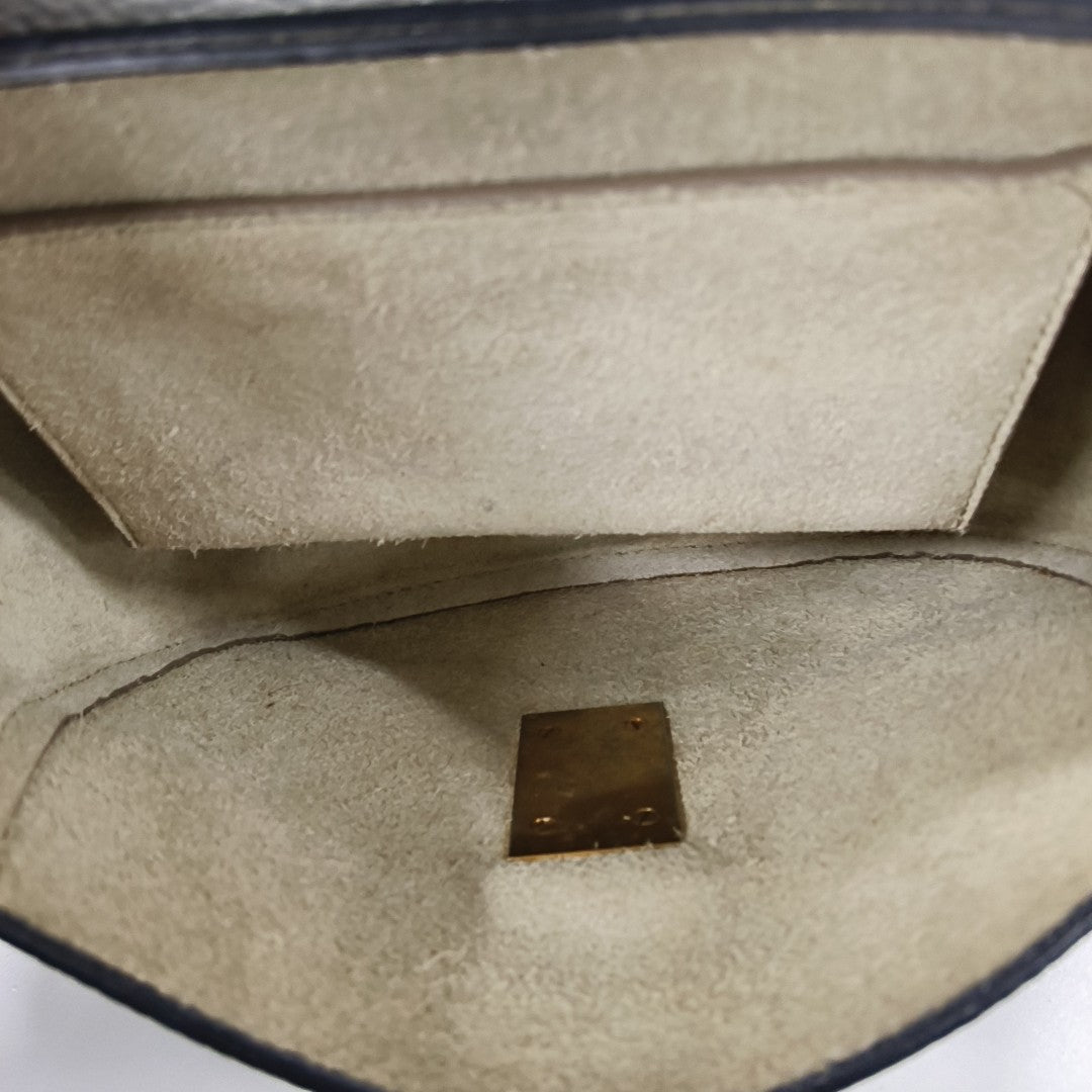 Chloé Drew mini Gray Calf Leather Piggy Bag Single Shoulder Bag Golden hardware Removable shoulder strap-(SKU)-13014062