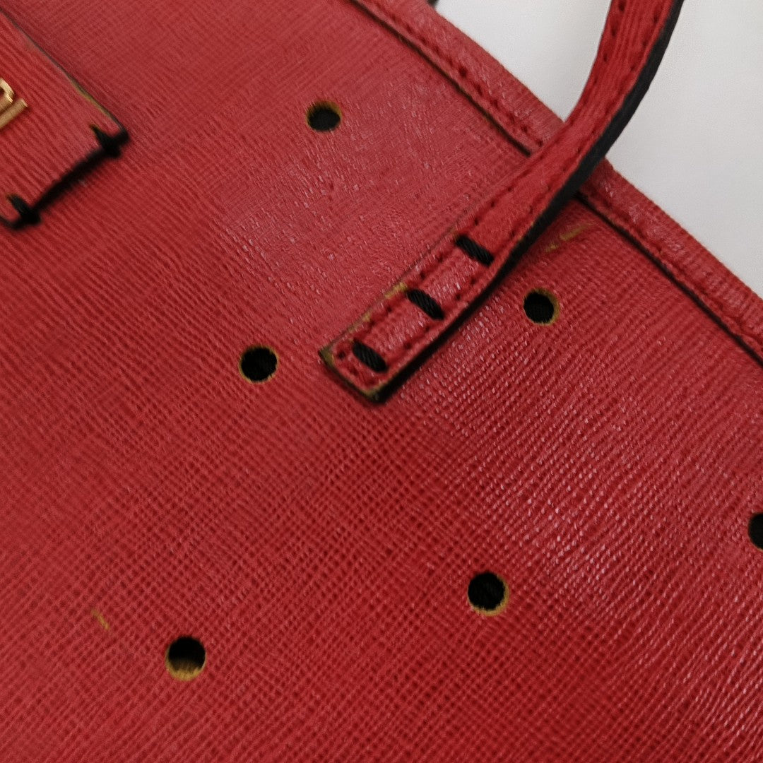 FENDI Tote bag Orange Cowhide Single Shoulder Bag Tote Bag Golden hardware Sub-bag-(SKU)-13019385