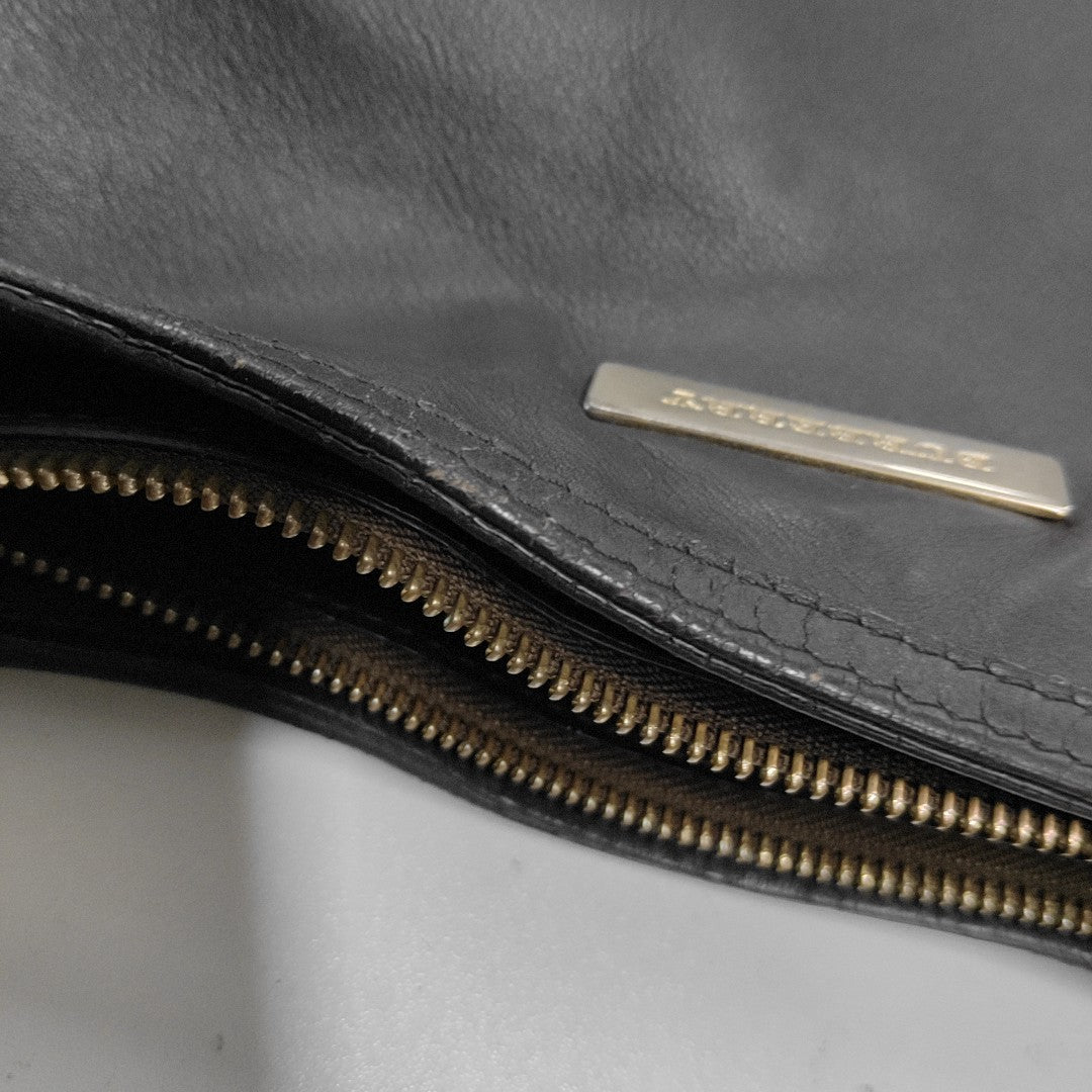 BURBERRY Ledbury Heritage Brown cowhide studded single shoulder bag handbag Golden hardware Removable shoulder strap-(SKU)-13122378