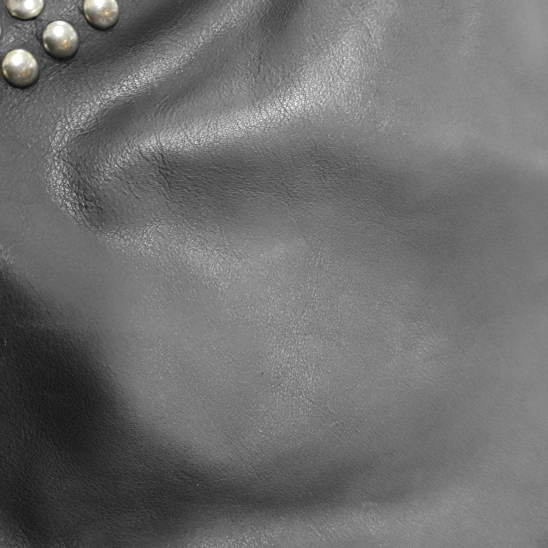 BURBERRY Ledbury Heritage Brown cowhide studded single shoulder bag handbag Golden hardware Removable shoulder strap-(SKU)-13122378