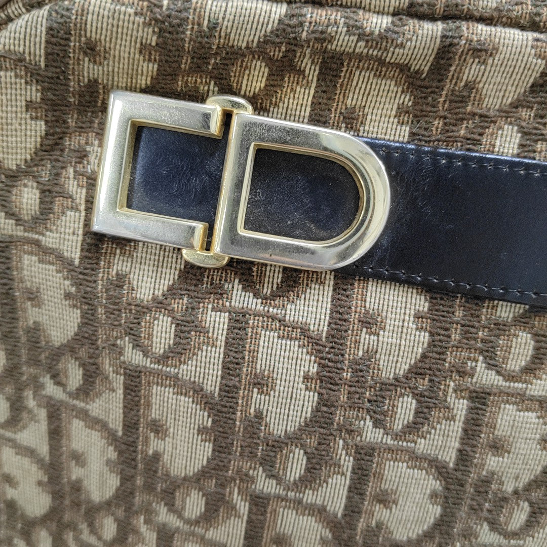 DIOR Camera Bag Khaki Canvas Monogram Single Shoulder Bag Crossbody Bag Golden hardware Vintage model-(SKU)-13444186