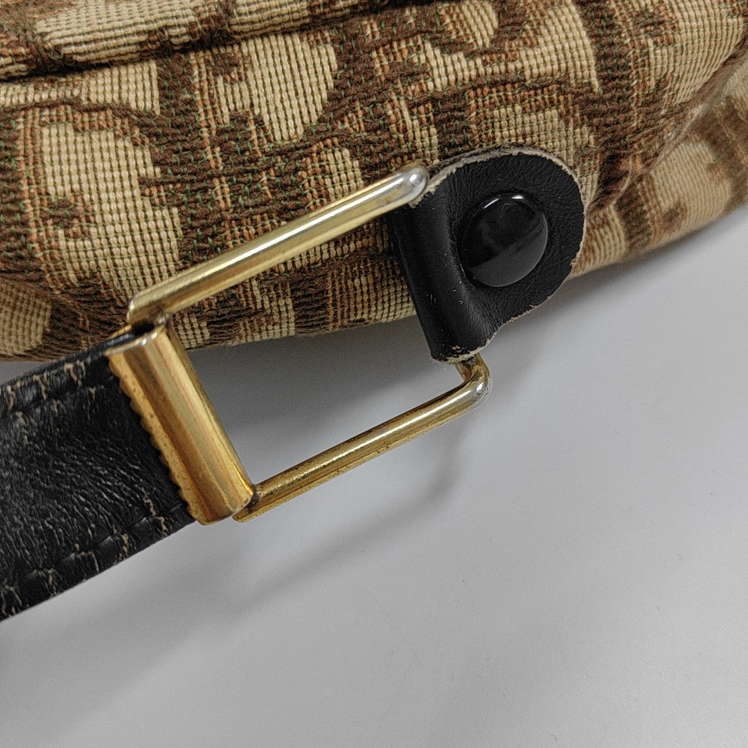 DIOR Camera Bag Khaki Canvas Monogram Single Shoulder Bag Crossbody Bag Golden hardware Vintage model-(SKU)-13444186