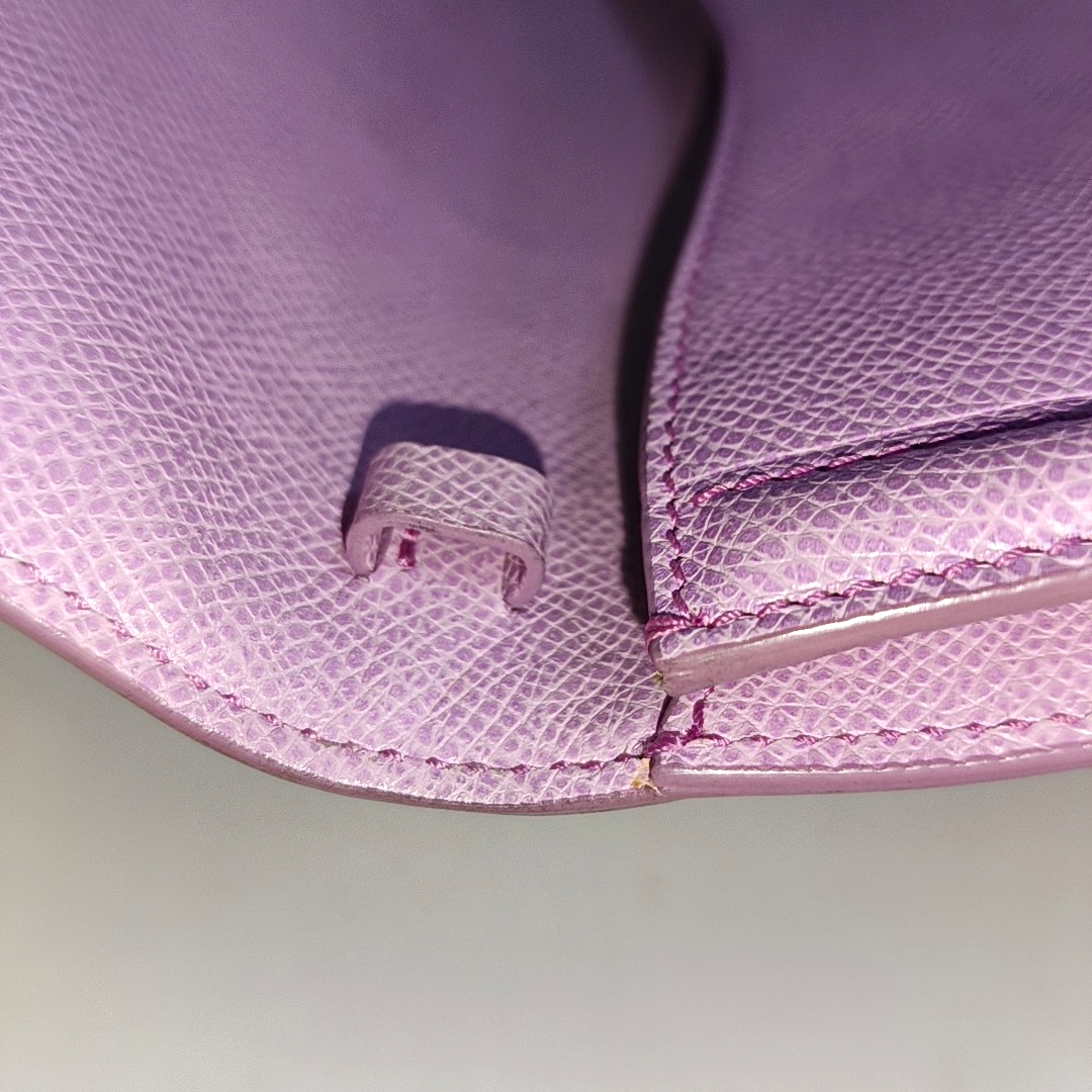 FERRAGAMO Ginny Purple Calf Leather Crossbody Bag Golden hardware Removable shoulder strap-(SKU)-940121051