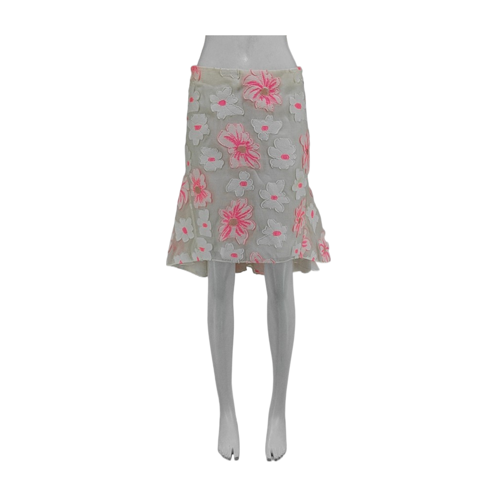 Chloé XScode Summer White Cotton Ladies Skirt-(SKU)-935748345