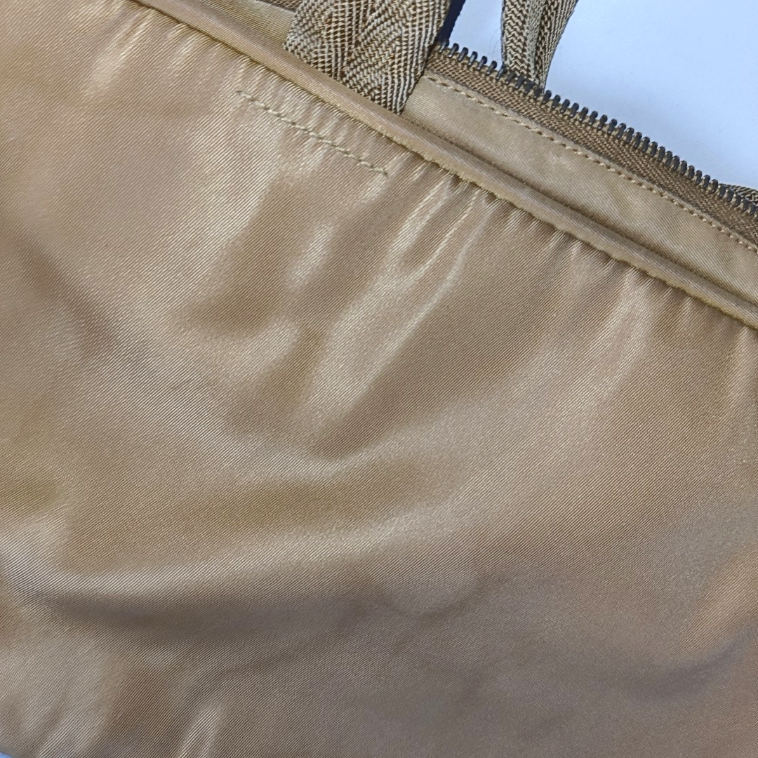 PRADA Tote bag Khaki Leather Logo Handbag Golden hardware-(SKU)-937766784