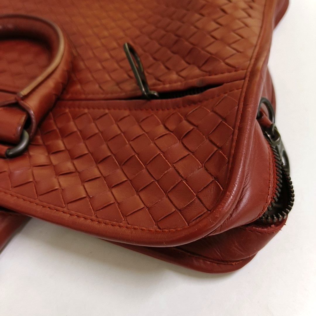 BOTTEGA VENETA Red Cowhide Tote Bag Black hardware-(SKU)-946395662