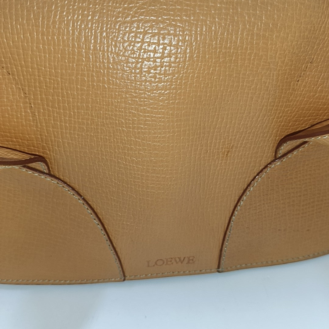 LOEWE Orange Leather Handbag Single Shoulder Bag Golden hardware-(SKU)-938690873