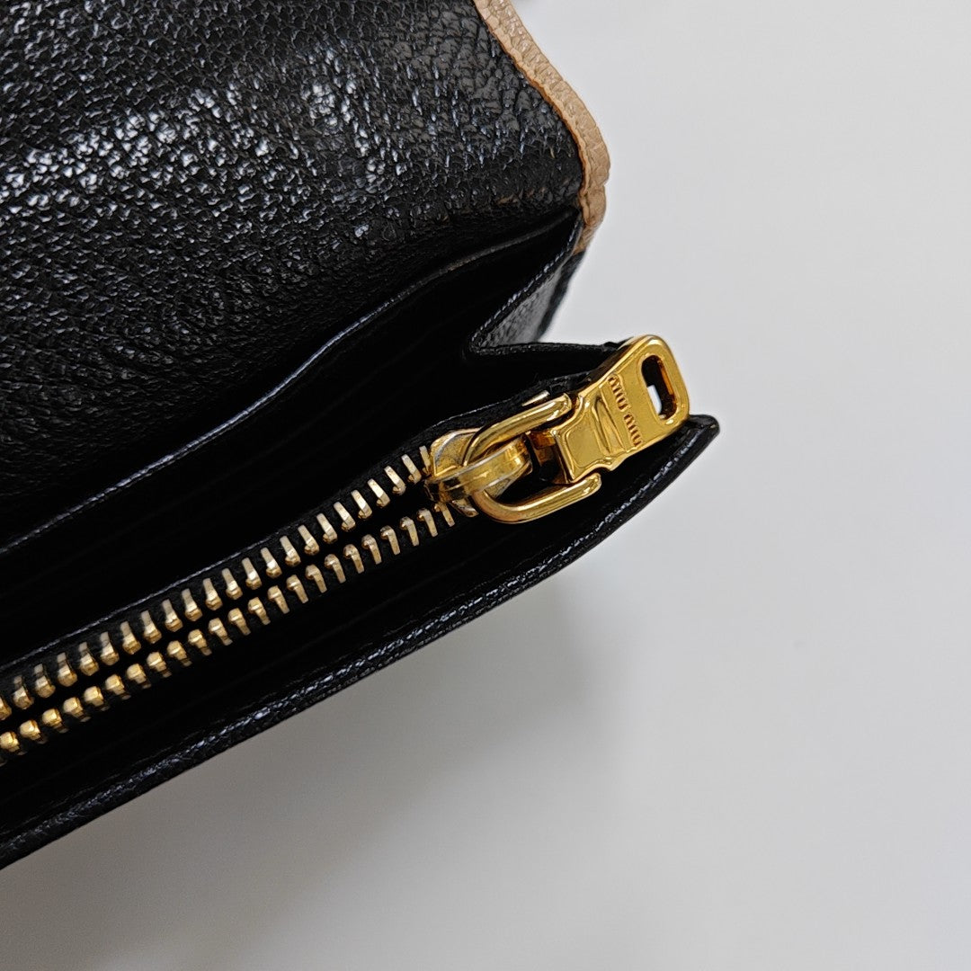 Miu Miu Brown Leather Handbag Golden hardware-(SKU)-938080004