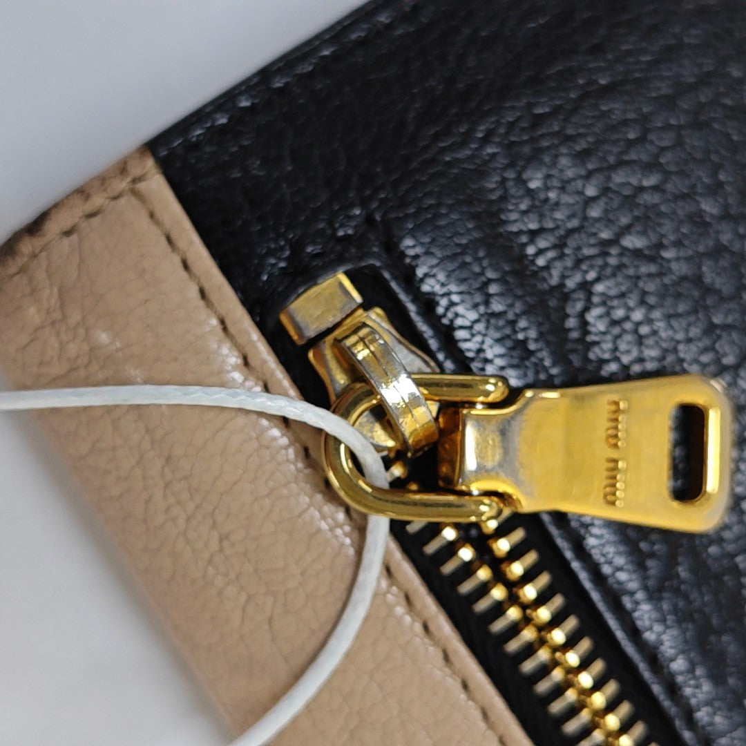 Miu Miu Brown Leather Handbag Golden hardware-(SKU)-938080004