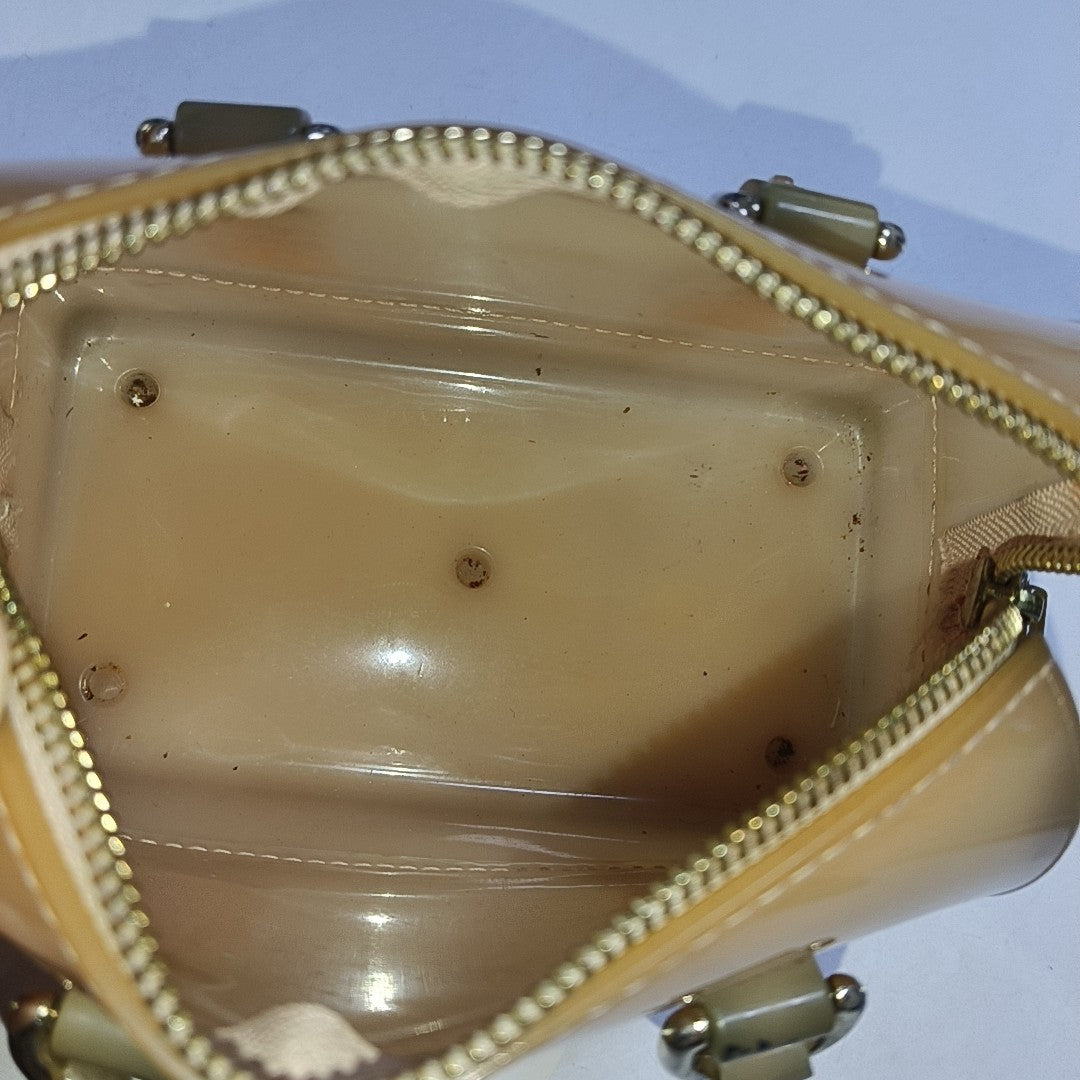 FURLA Candy mini Beige Special Material Crossbody Handbag Single Shoulder Bag Golden hardware Removable shoulder strap-(SKU)-940910047