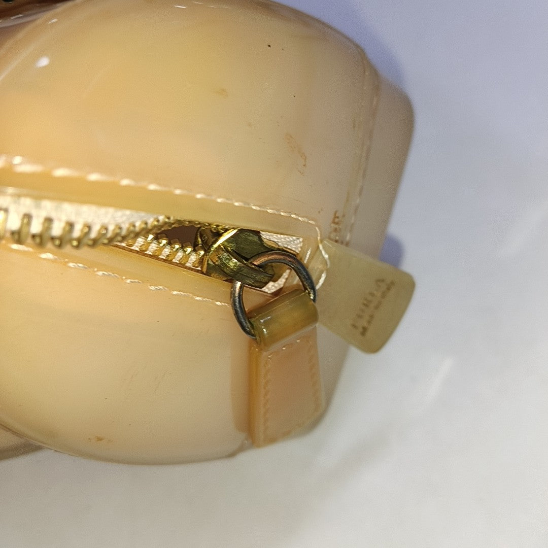 FURLA Candy mini Beige Special Material Crossbody Handbag Single Shoulder Bag Golden hardware Removable shoulder strap-(SKU)-940910047