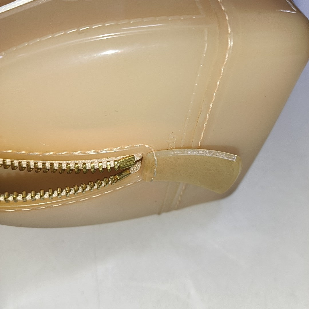 FURLA Candy mini Beige Special Material Crossbody Handbag Single Shoulder Bag Golden hardware Removable shoulder strap-(SKU)-940910047