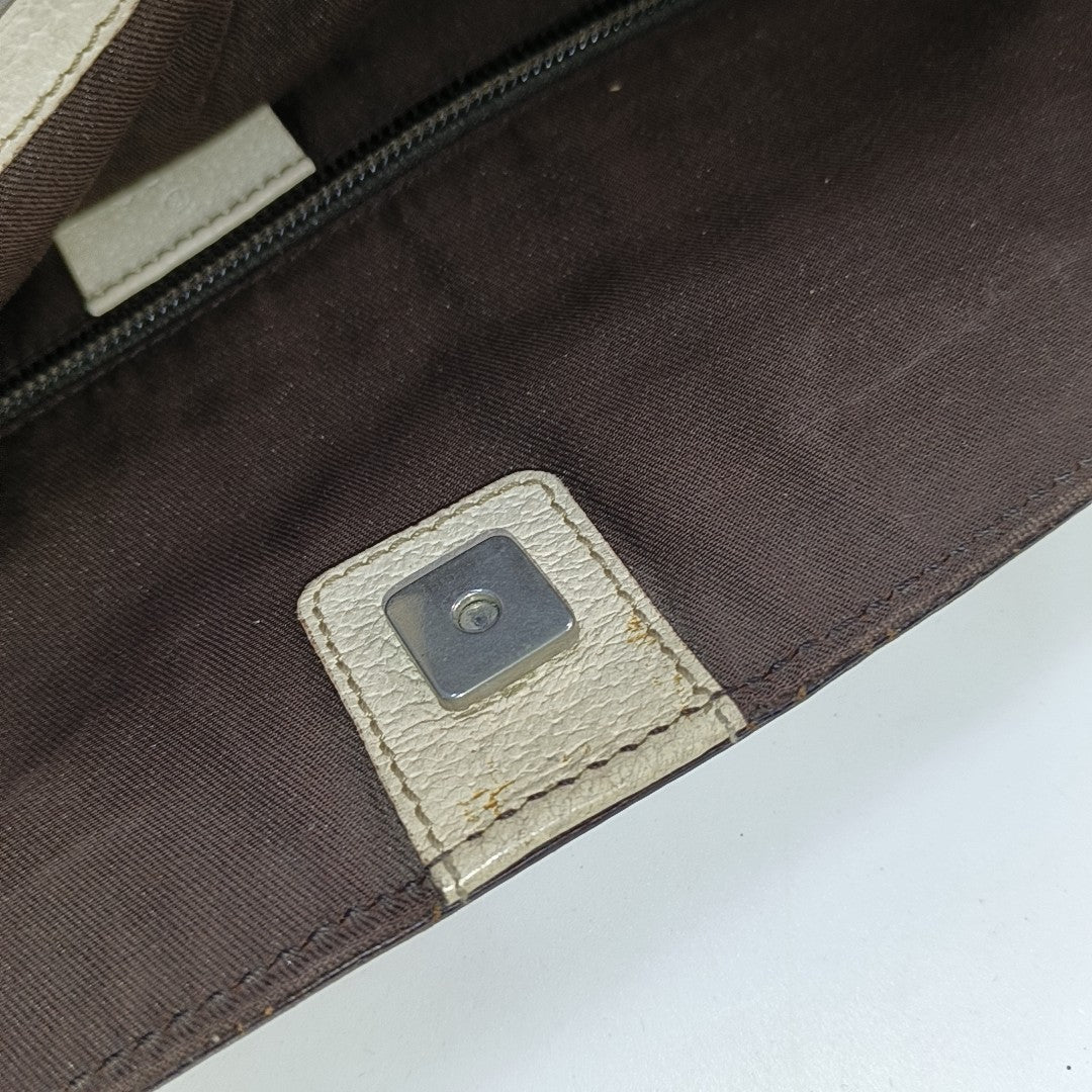 GUCCI Tote bag Brown Canvas Crocodile Patterned Tote Shoulder Crossbody Bag Silver Hardware-(SKU)-941415646